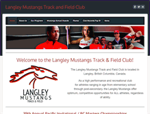 Tablet Screenshot of langleymustangs.com